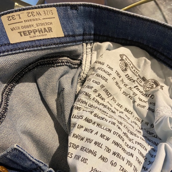 Men’s diesel jeans tepphar - Picture 2 of 3